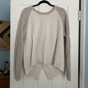 Madewell Open Back Raglan Sweater